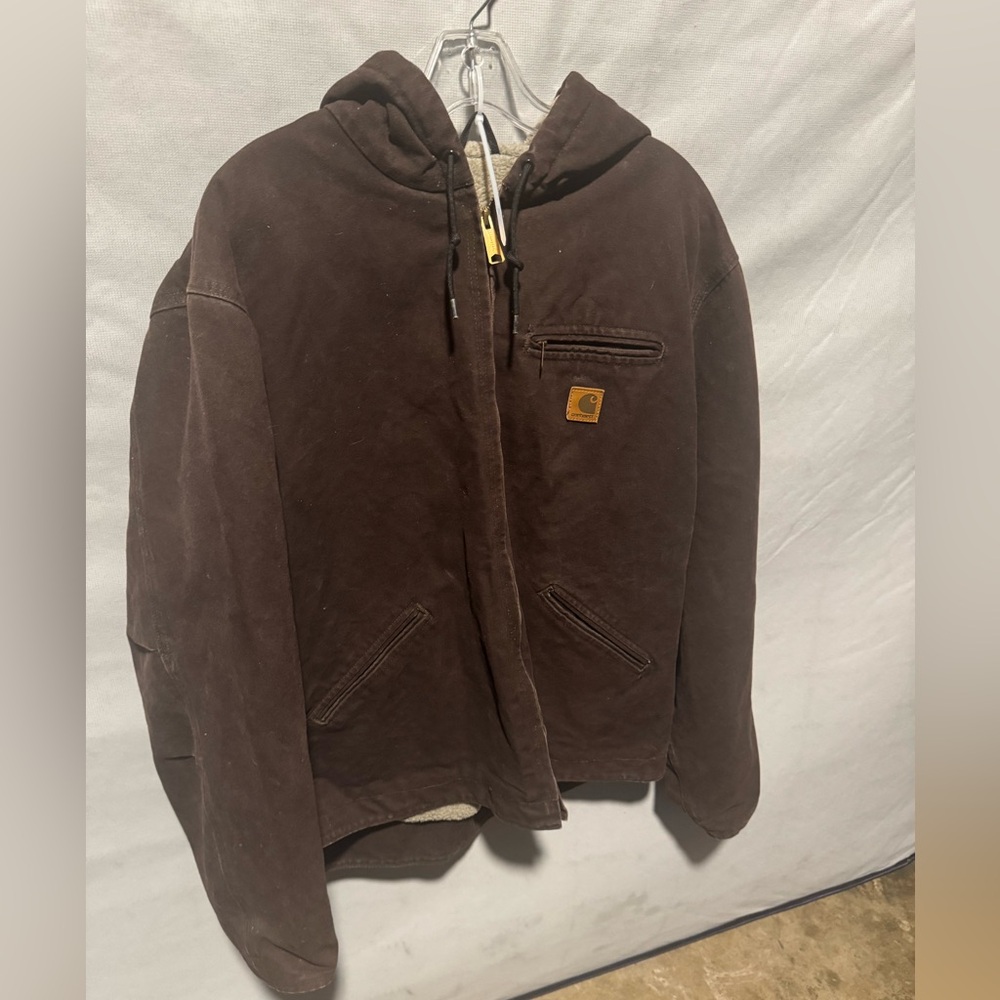 Carhartt Dark Brown Hooded Jacket